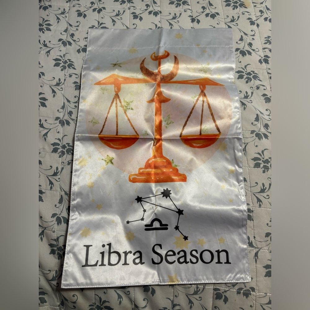 Libra Season Flag Home Decor
